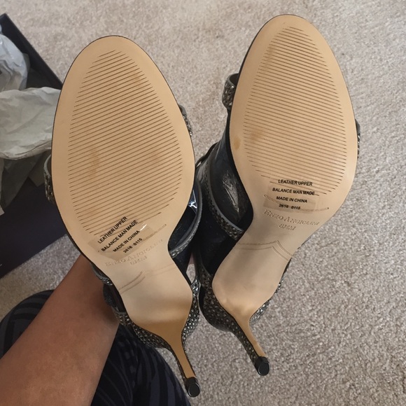 Snake skin Enzo Angiolini heels - Picture 3 of 4