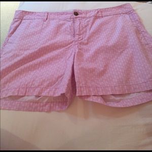 pink pineapple and turquoise seahorse shorts