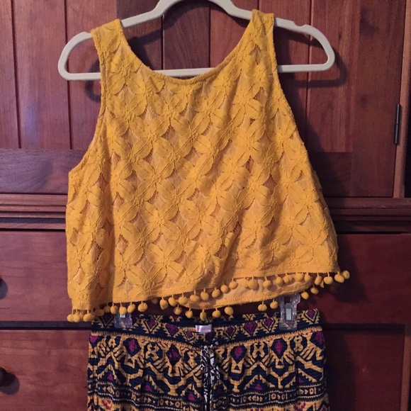 Shorts and crop top set
