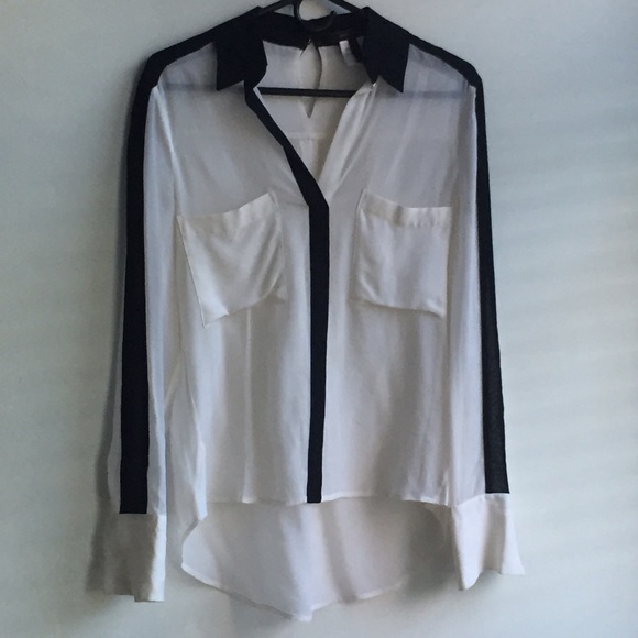 BCBGMAXAZRIA long sleeve silk shirt