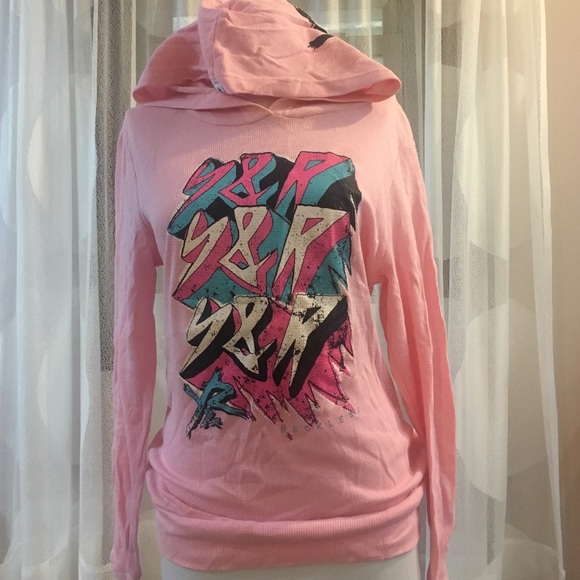 Young & Reckless pink hoodie