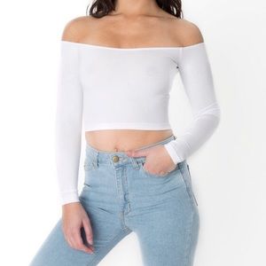 AA Cotten Spandex Off Shoulder Top
