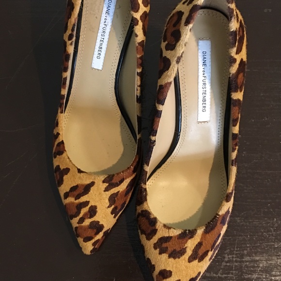 Diane von Furstenberg Leopard pumps.