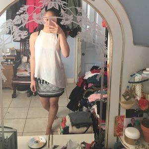 SALE!! Off white Asymetrical halter top