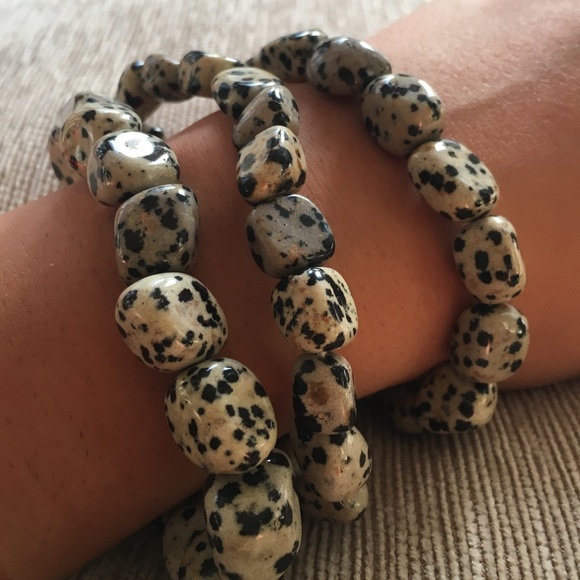 Dalmatian Gemstone Bracelet - Picture 2 of 2