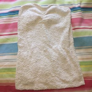 Lace tube top
