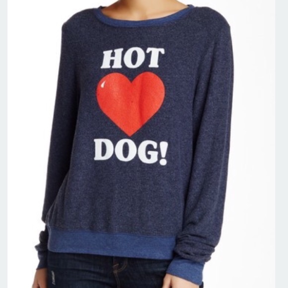 New WILDFOX Hot Dog Pullover