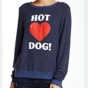 New WILDFOX Hot Dog Pullover