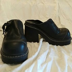 Black platform shoes