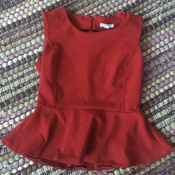 Red flare blousey dressy