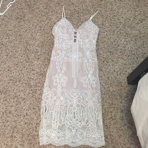 White lace dress