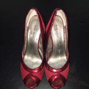Nine West red pumps!!!