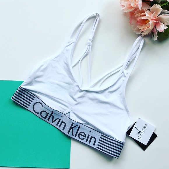 Calvin Klein Other - White CK Strappy Bralette