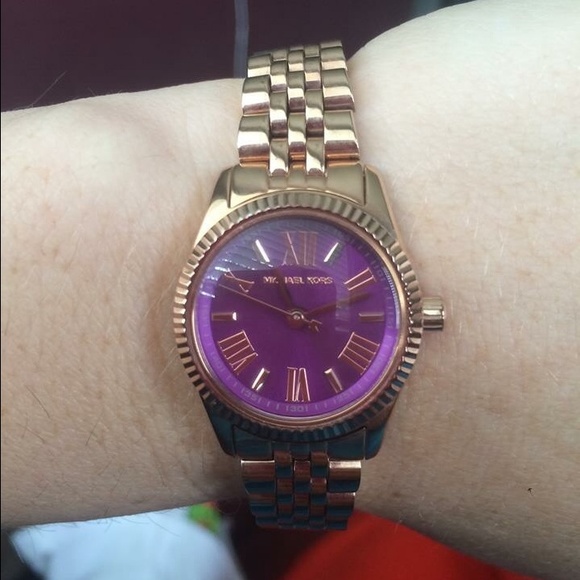 Michael kors purple face watch