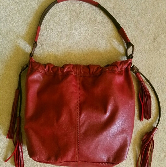 Like New! Lucky Brand Fringed Hobo Bag