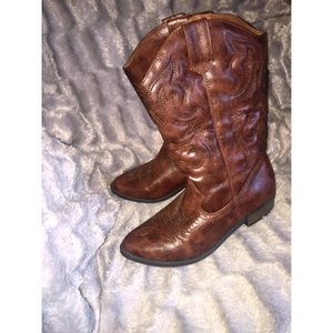 Brown boots from target