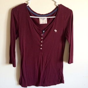 Abercrombie henley top!