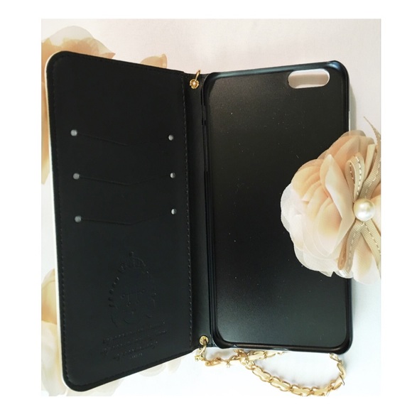 LAST ONE‼ Beige Flower 6s Plus iPhone Case/Wallet - Picture 3 of 4