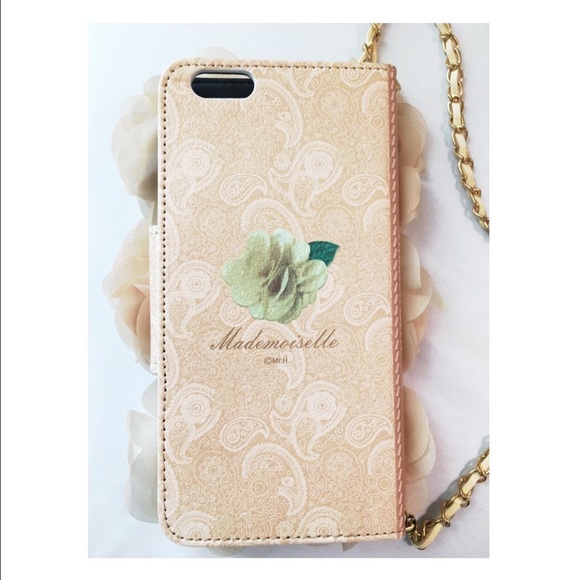 LAST ONE‼ Beige Flower 6s Plus iPhone Case/Wallet - Picture 4 of 4