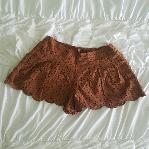 Free people scallop shorts