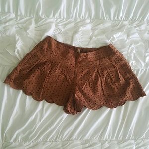 Free people scallop shorts