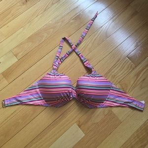 Striped Victoria's Secret Bikini Top