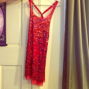 Red sparkly shirt