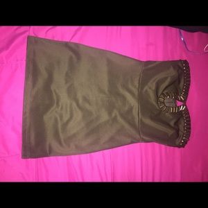 Olive green dress