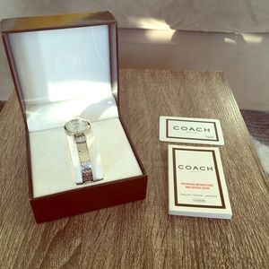 COACH silver watch