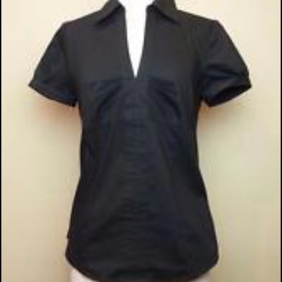 Black express essential stretch button down