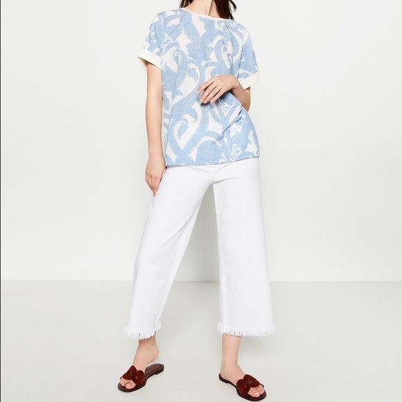 Zara paisley print t-shirt