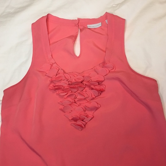 NY&C pink ruffle summer top