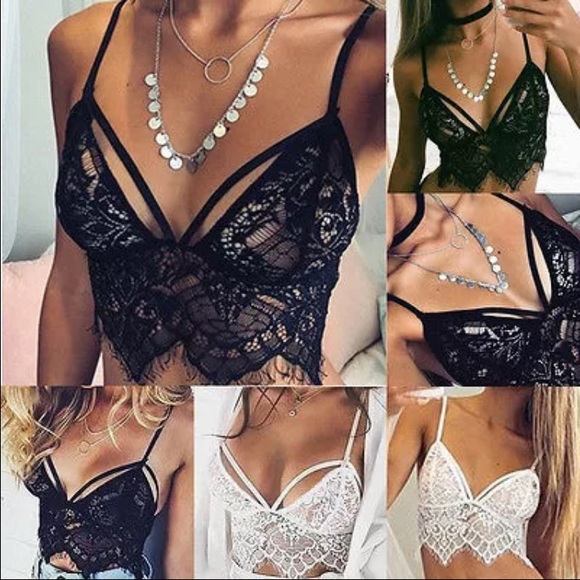 Brand New Women Ladies Sheer Sexy Lace Bralette.