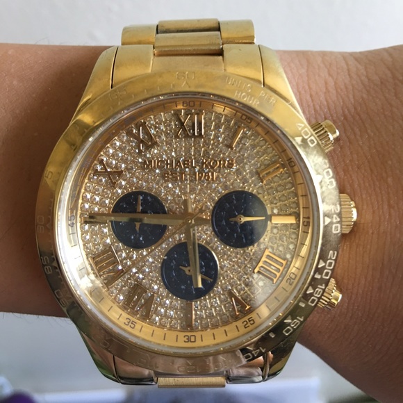 Micheal Kors Swarovski crystal watch