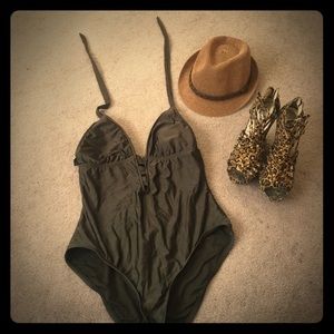 Army green One Piece