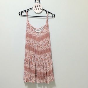 Brandy Melville pink rose Jada dress