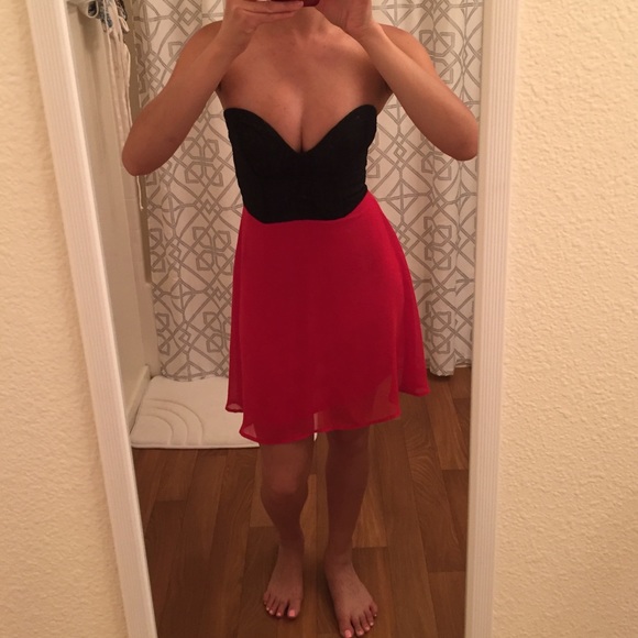 Black and red dress