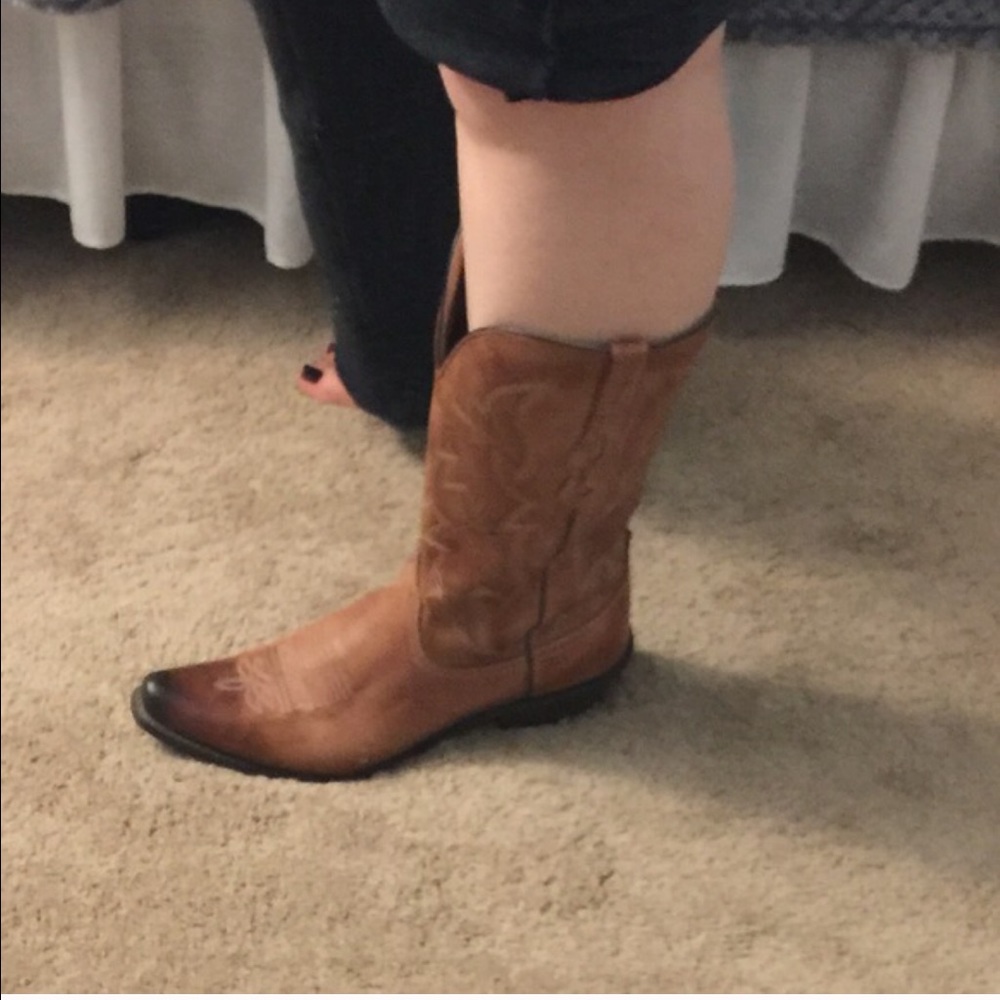 Genuine Leather Cowboy Boots - Picture 6 of 7