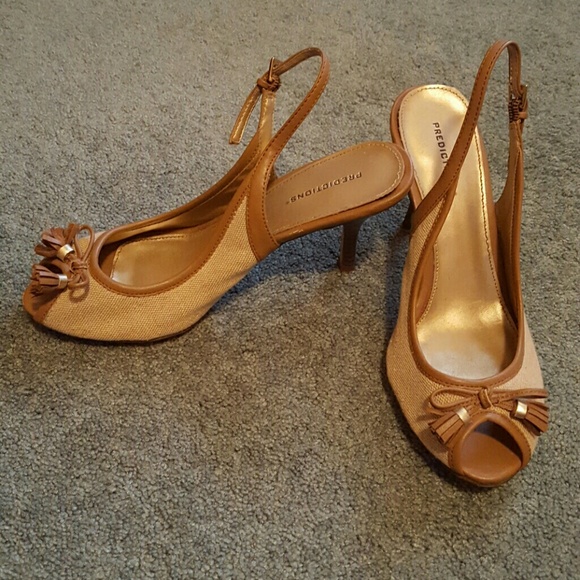 strappy tan high heels