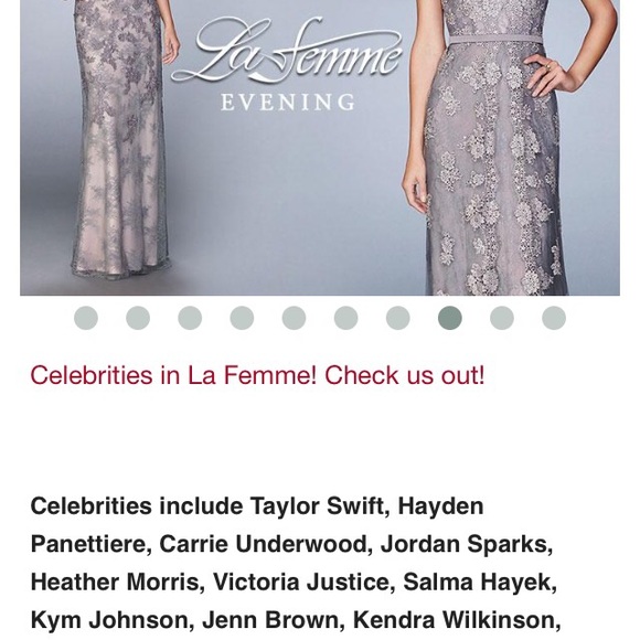 Beautiful champagne jeweled evening gown - Picture 4 of 4