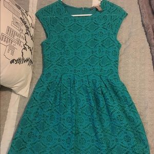 Teal Lace Dress from Forever 21