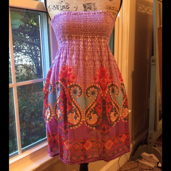 Strapless sundress