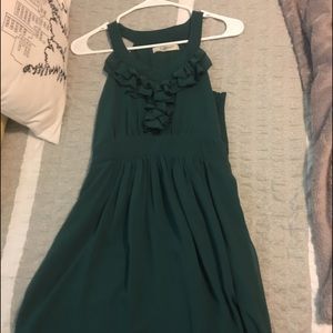 Green Romy Ruffle Dress