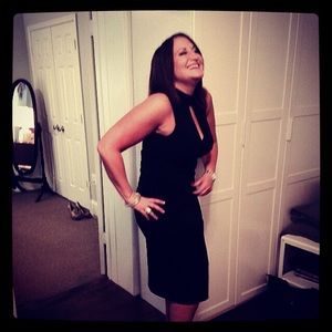 Little black bodycon dress