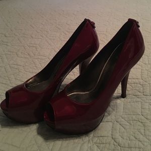 Stuart Weitzman peep toe pumps