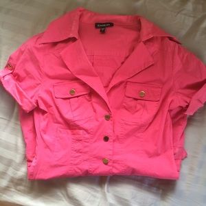 NWOT Bebe Romper with Gold Embellishments