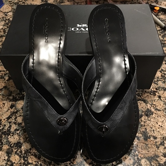 Coach Shelly PVC/Matt calf sandals