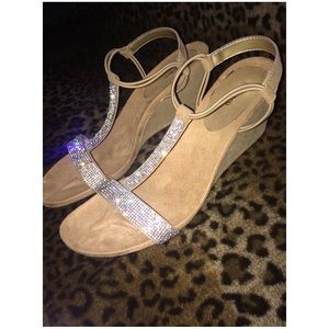 Sparkly short wedges