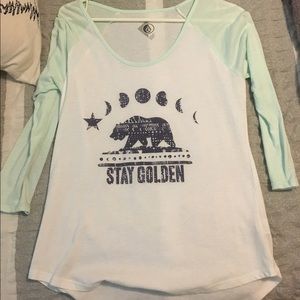 PacSun 3/4 Sleeve Baseball Tee.