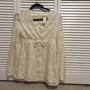 Michael Kors lace long sleeve top